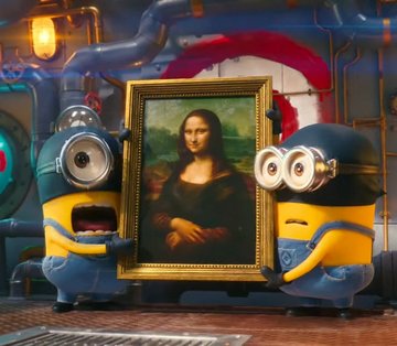 Minions stelen de Mona Lisa